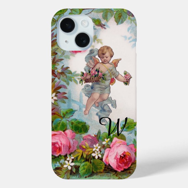 COQUES Case-Mate iPhone ANGE ROMANTIQUE RASSEMBLANT ROSES ET FLEURS ROSES  (Verso)
