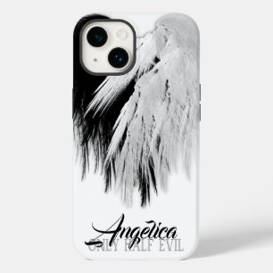 Coque Case-Mate iPhone ANGEL AILES COEUR Noir+Blanc Seulement mi-mal Funn