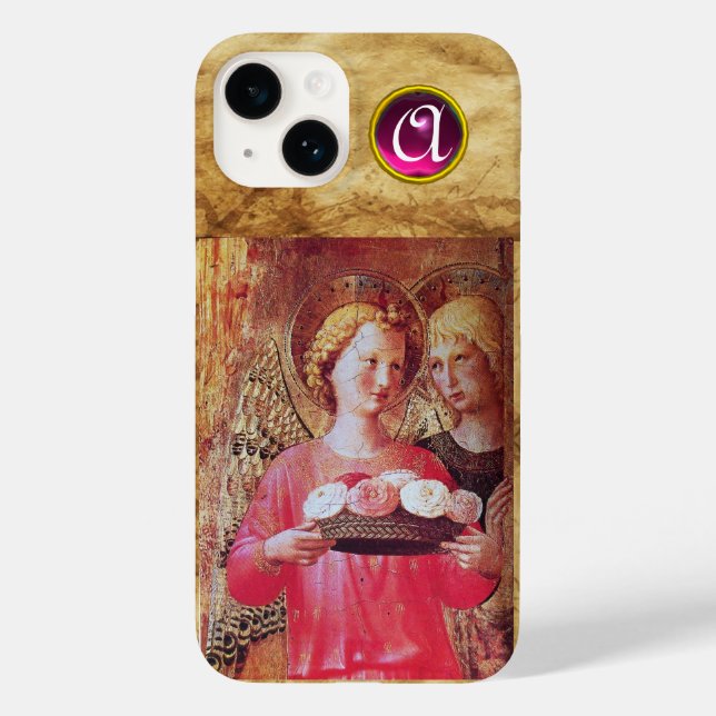 COQUES Case-Mate iPhone ANGEL AVEC MONOGRAMME ROSE (Verso)