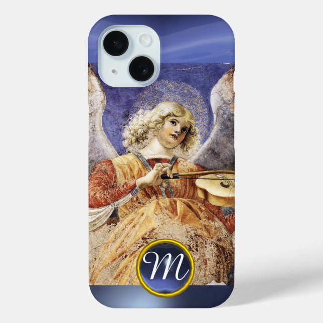 Coques Case-Mate iPhone ANGEL DE LA MUSIQUE, Sapphire Bleu Monogramme (Verso)