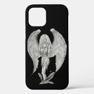 Coques Pour iPhone Angel - Design noir et blanc