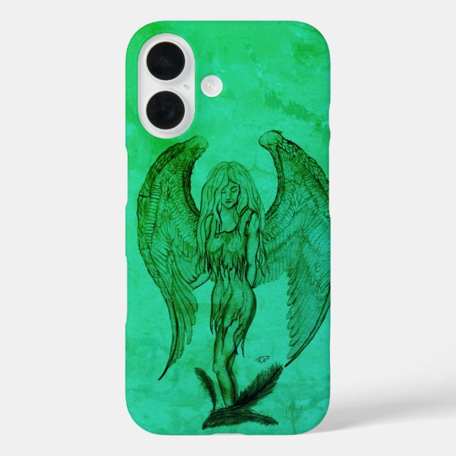 Coques Case-Mate iPhone Angel en style tatouage (Verso)