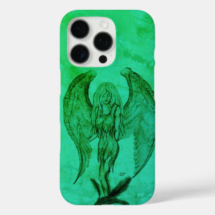 Coque iPhone 16 Pro Angel en style tatouage