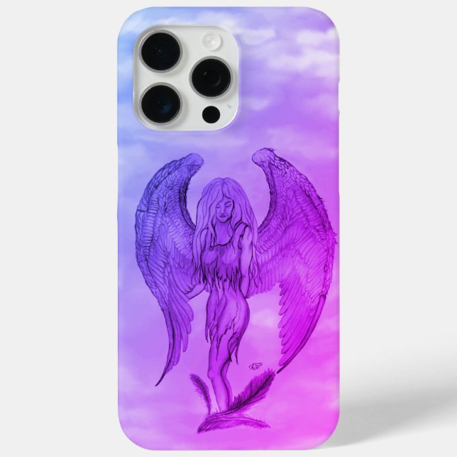 Coques Case-Mate iPhone Angel en style tatouage (Verso)