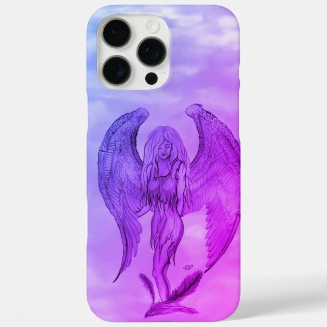 Coques Case-Mate iPhone Angel en style tatouage (Verso)