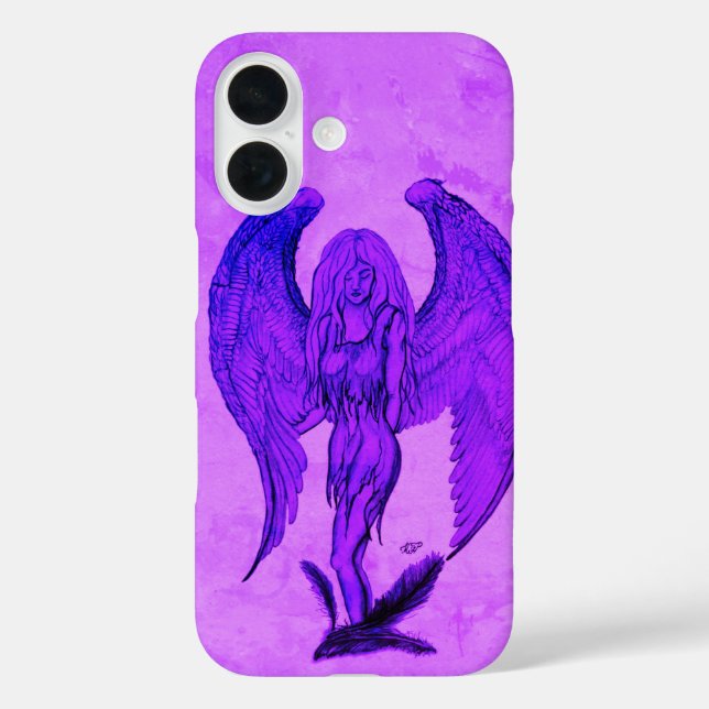 Coques Case-Mate iPhone Angel en style tatouage (Verso)