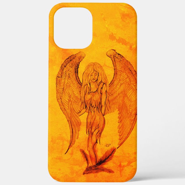 Coques Case-Mate iPhone Angel en style tatouage (Verso)