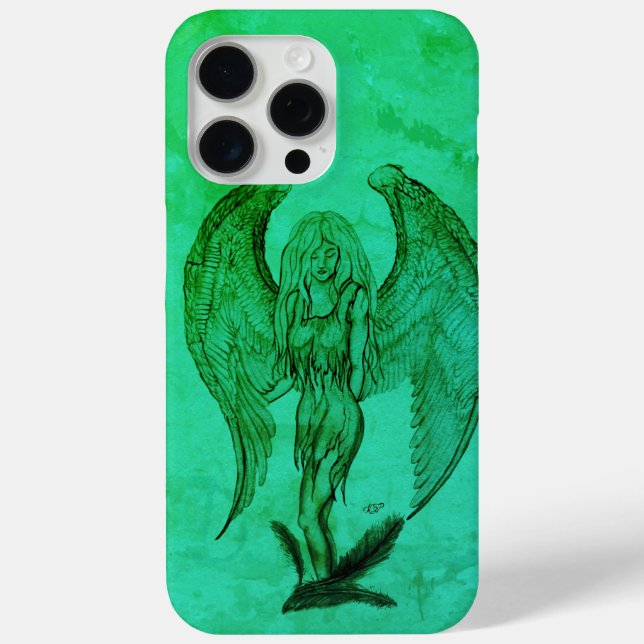 Coques Case-Mate iPhone Angel en style tatouage (Verso)