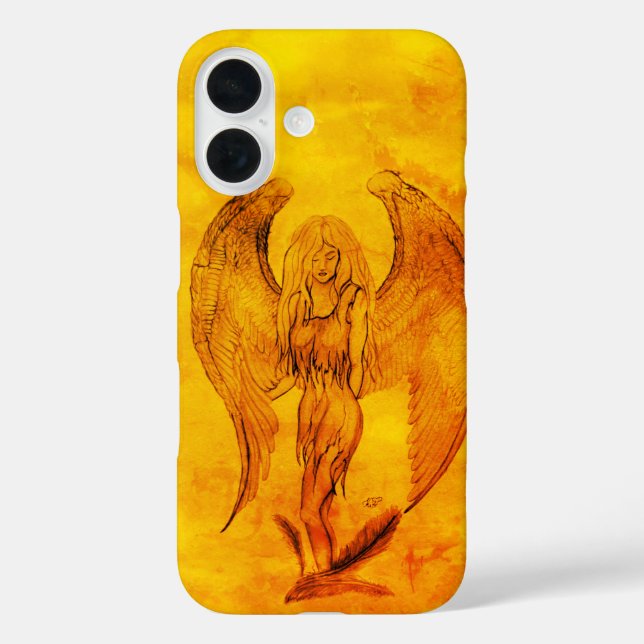 Coques Case-Mate iPhone Angel en style tatouage (Verso)
