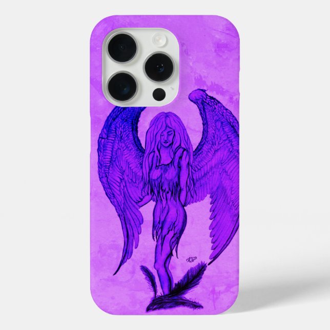 Coques Case-Mate iPhone Angel en style tatouage (Verso)