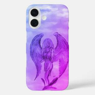 Coque Pour iPhone 16 Angel en style tatouage