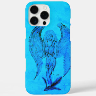 Coque iPhone 16 Pro Max Angel en style tatouage