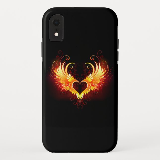 Coques Case-Mate iPhone Angel Fire Heart with Wings (Dos)