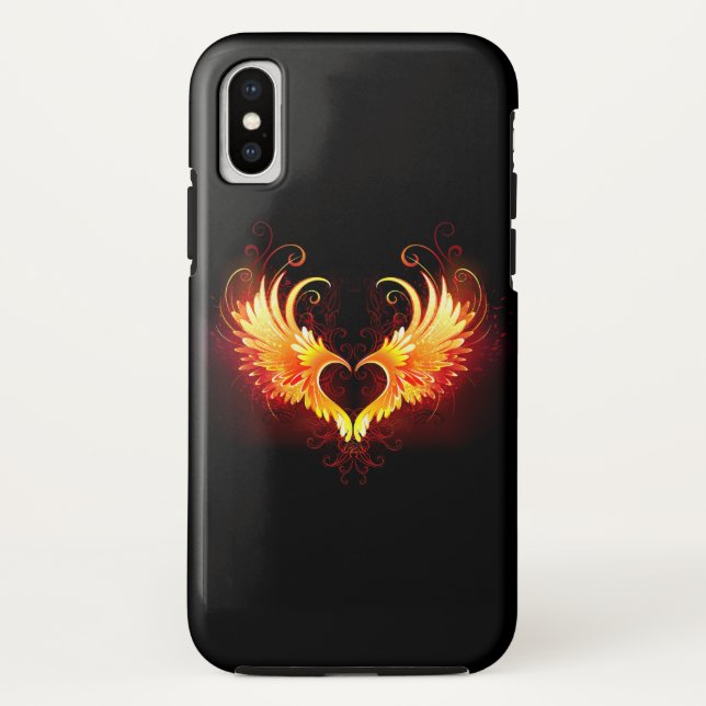 Coques Case-Mate iPhone Angel Fire Heart with Wings (Dos)