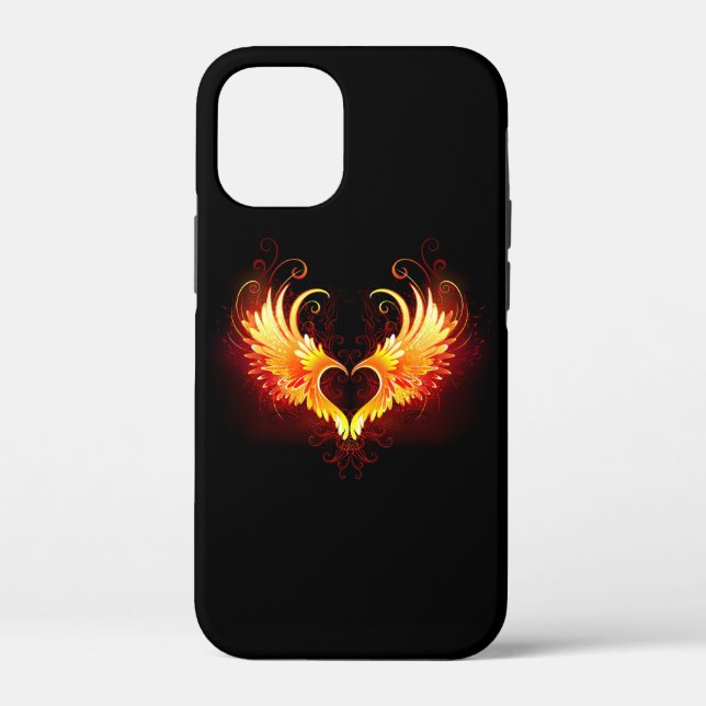 Coques Case-Mate iPhone Angel Fire Heart with Wings (Verso)