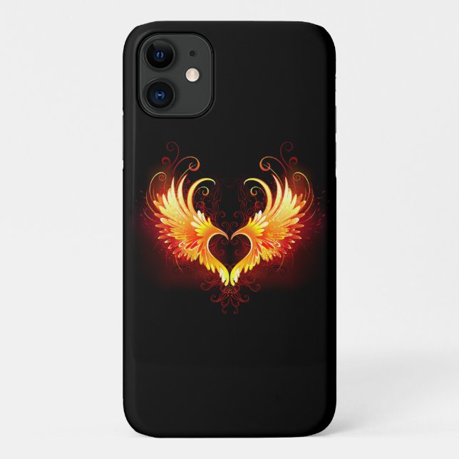 Coques Case-Mate iPhone Angel Fire Heart with Wings (Dos)