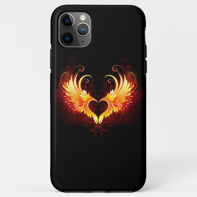 Coques Case-Mate iPhone Angel Fire Heart with Wings (Dos)