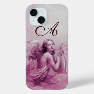 Coque Case-Mate iPhone ANGEL JOUER LYRA SUR LES NUAGES rose monogramme
