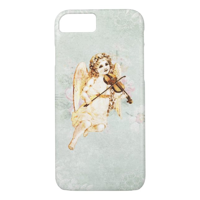 Coques Case-Mate iPhone Angel Jouer un violon sur Arrière - plan papier Vi (Dos)