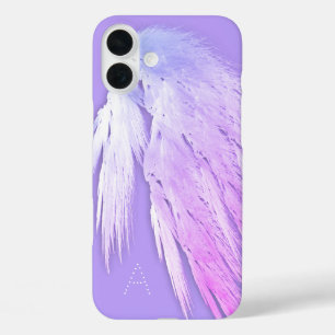 Coques iPhone 16 Plus ANGEL WINGS Fairy Purple Monogramme