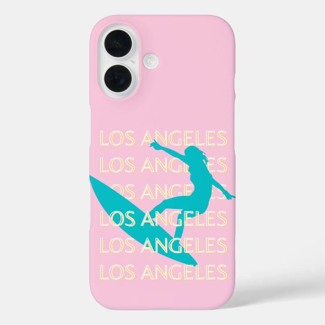 Coques Case-Mate iPhone Angeles Travel Art, Californie, Travel Art, Preppy (Verso)