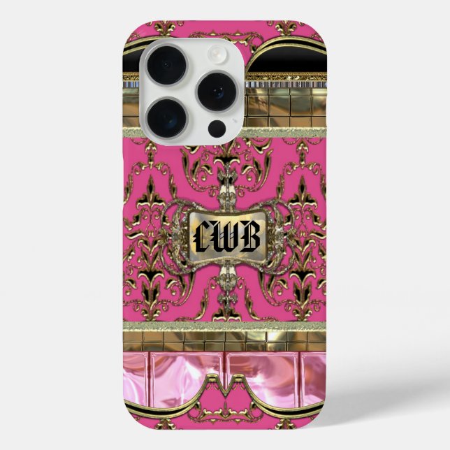 Coques Case-Mate iPhone AngelRhyse II Lark beau monogramme Damask (Verso)