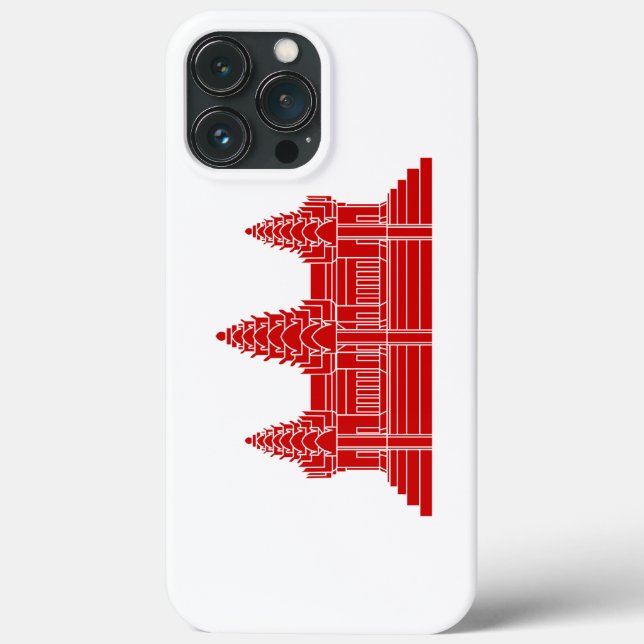 Coques Case-Mate iPhone Angkor Vat Cambodgien / Drapeau Khmer (Verso)
