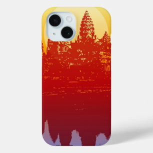 Coque Case-Mate iPhone Angkor Wat Sunset Silhouette moderne Art Sunrise
