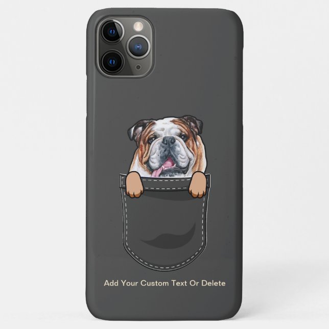 Coques Case-Mate iPhone Anglais Bulldog mignon chien papa chien maman chie (Dos)