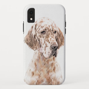 Case-Mate iPhone Case Anglais Setter Orange Belton Peinture Chien Art