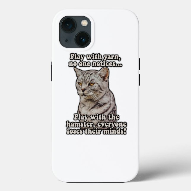 Coques Case-Mate iPhone Angry cat meme for cat lovers and kitten owners (Verso)
