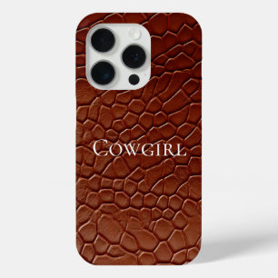Coque Case-Mate iPhone Animal Brown en cuir de l'Ouest
