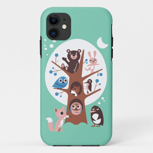 Coques Case-Mate iPhone Animal mignon dans l'arbre (Dos)