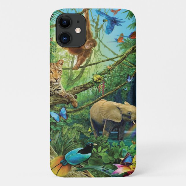 Coques Case-Mate iPhone Animals living together throw pillow (Dos)