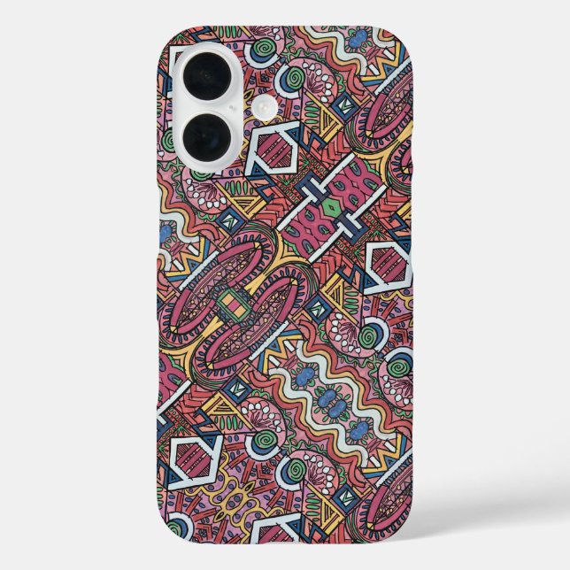Coques Case-Mate iPhone Animated-Modern Geometric Pattern (Verso)
