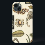 Coques Pour iPhone Animaux assortis peints sur l'arrière - plan crème<br><div class="desc">Les merveilles de la nature sont montrées dans ce morceau par le studio de vision. Les insectes déplaisants se mélangent à un éléphant,  au papillon et à d'autres animaux assortis. Si vous aimez la nature c'est la copie pour vous !</div>