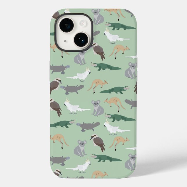 Coques Case-Mate iPhone Animaux autochtones australiens Eucalyptus Motif v (Verso)