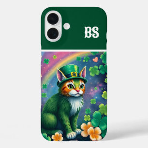 Coque Pour iPhone 16 Plus Animaux chanceux déguisés - Saint Patrick’s Day Fu