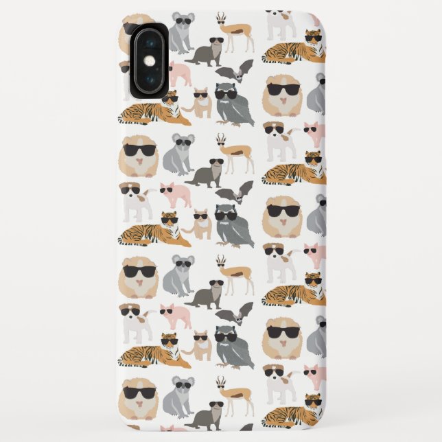 Coques Case-Mate iPhone Animaux cool et amusants portant des lunettes de s (Dos)