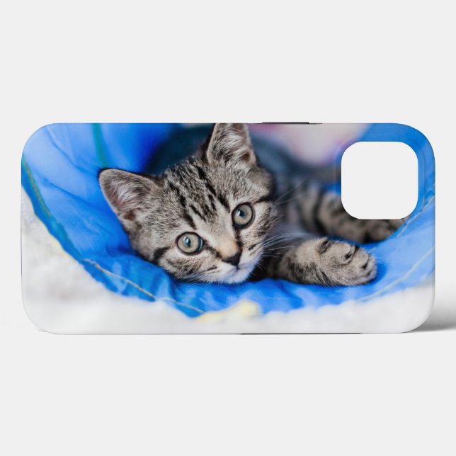 Coques Case-Mate iPhone Animaux de bébés cutest | Tunnel Tabby Kitten en J (Verso (horizontal))