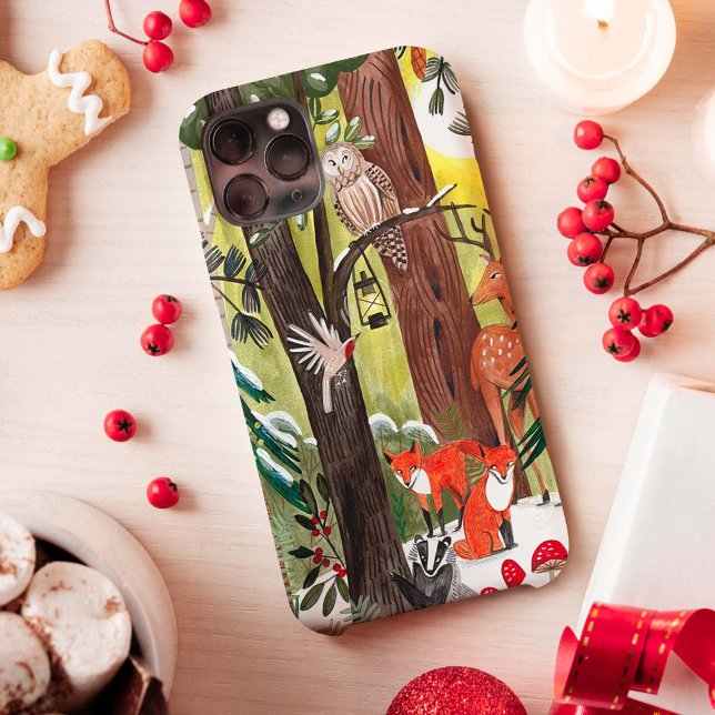 Coques Case-Mate iPhone Animaux de la forêt mignons illustrés  (Créateur téléchargé)