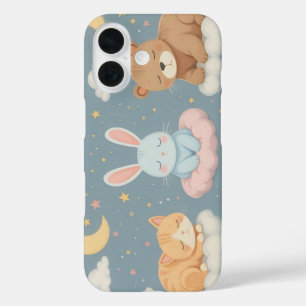 Coque Pour iPhone 16 Animaux dormant sur les nuages iPhone/coque ipad