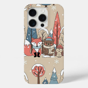 Coque Case-Mate iPhone Animaux fantaisistes de la forêt hivernale