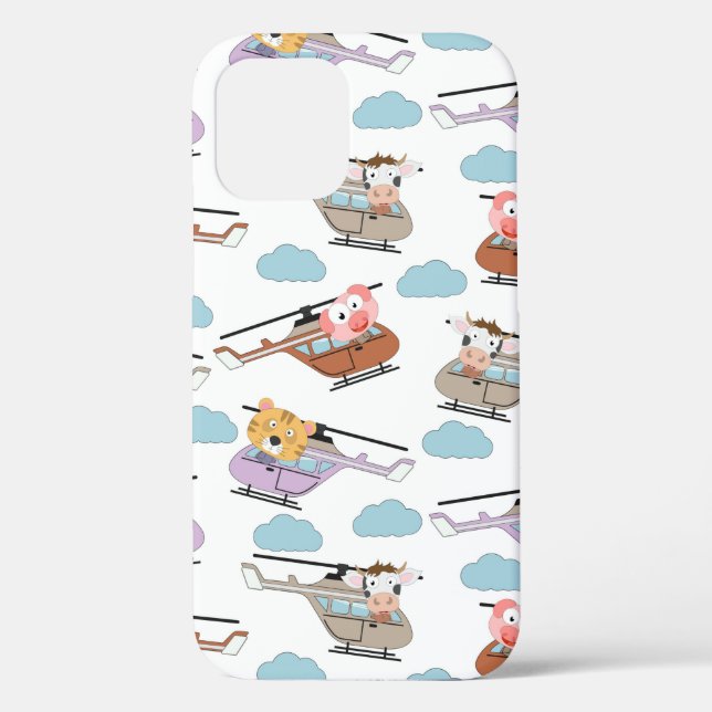 Coques Case-Mate iPhone Animaux mignons En Motif Hélicoptère (Verso)
