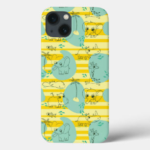 iPhone 13 Case Animaux mignons jouant avec de l'eau 2