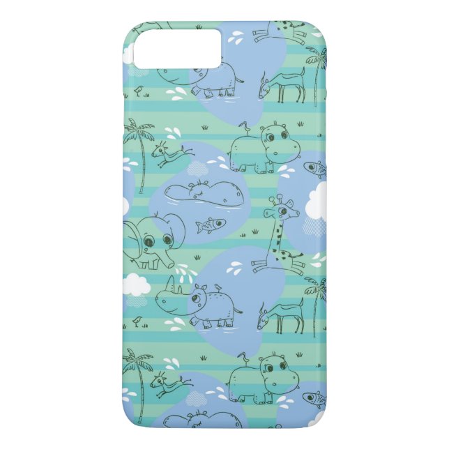 Coques Case-Mate iPhone Animaux mignons jouant avec de l'eau 3 (Dos)