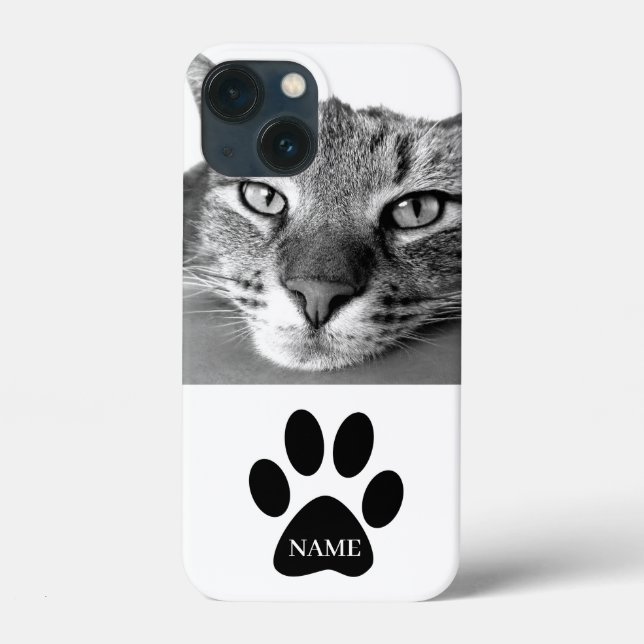 Coques Case-Mate iPhone Animaux Personnalisés Photo Et Nom Personnalisés (Verso)