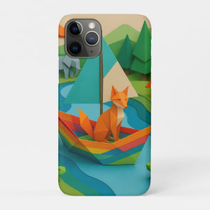 Case-Mate iPhone Case Animaux pliés de la forêt – Faune colorée d'origam