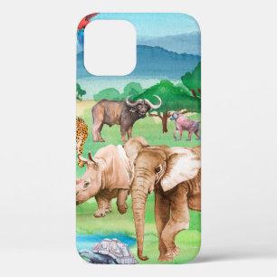 Case-Mate iPhone Case Animaux sauvages d'Afrique sur l'arrière - plan de