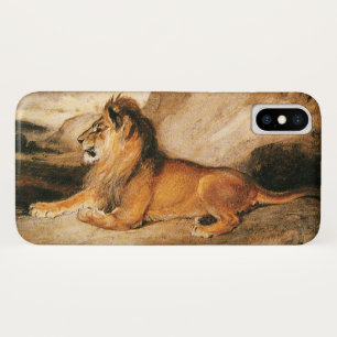 Coques Pour iPhone Animaux sauvages vintage, Lion d'Afrique dans la s
